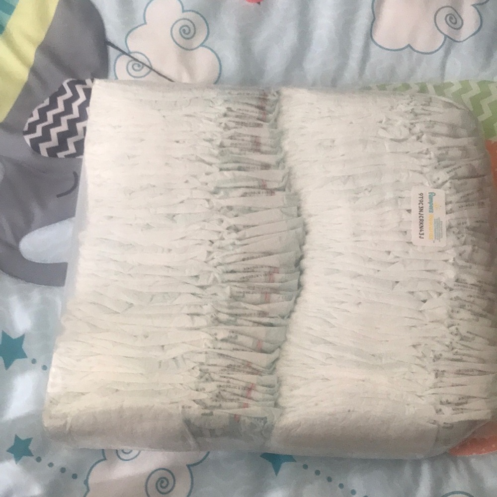 80 count of #(size) 1 pamper diapers